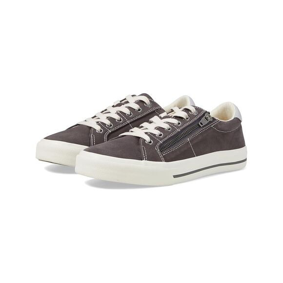 Taos Graphite Grey Z Soul Canvas Zip Sneakers Women’s US 9.5 W - Picture 1 of 9